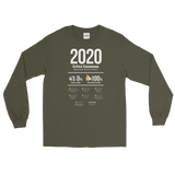 2020 rezensiert Herren-Langarmshirt - Militärgrün / S