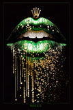 Lips green / gold