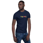 Dppeldeutsche Kartensymbole - Kurzärmeliges Unisex-T-Shirt by eumolino - Alpenshirts