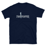 Firefighter Retro T-Shirt - Horizontal / Navy / S