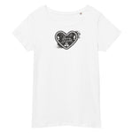 Lebkuchenherz / Grunge - Basic Bio-T-Shirt für Damen