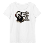 Chuck Norris? Nie von ihr gehört / Bud Spencer Meme / Enganliegendes Öko-T-Shirt für Damen