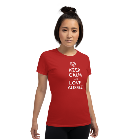 Keep Calm and love Aussee  / Kurzärmeliges T-Shirt für Damen