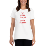 Keep Calm and love Aussee  / Kurzärmeliges T-Shirt für Damen